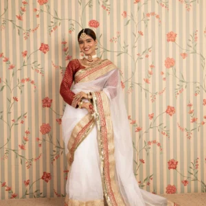 Ivory Heritage Saree