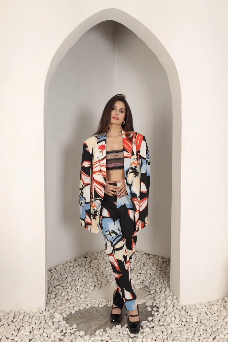 Abstract Printed Blazer Co-Ord Set Alternate