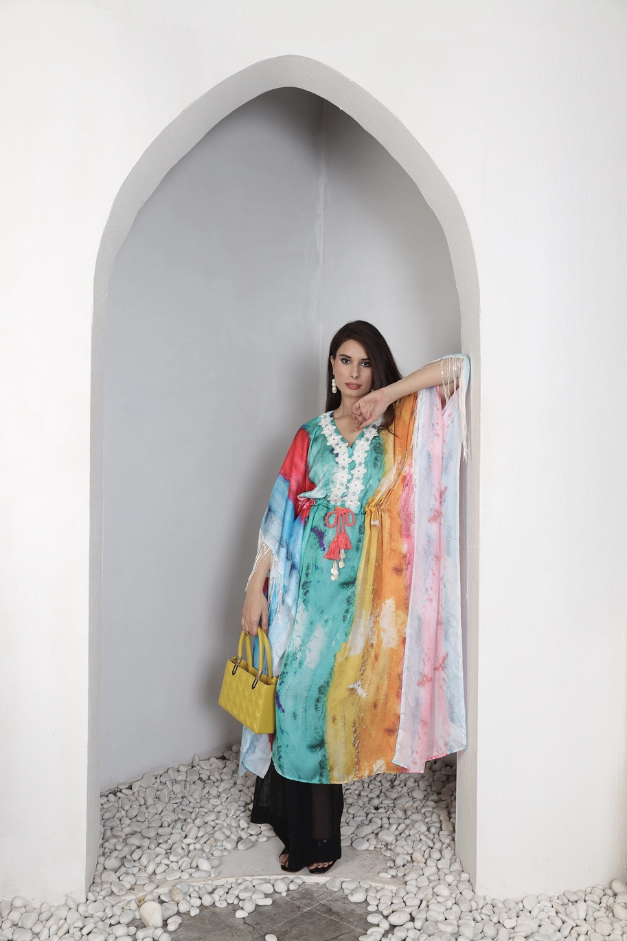 Sunset Kaftan Maxi Dress Alternate