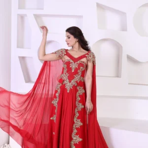Scarlet Embellished Gown