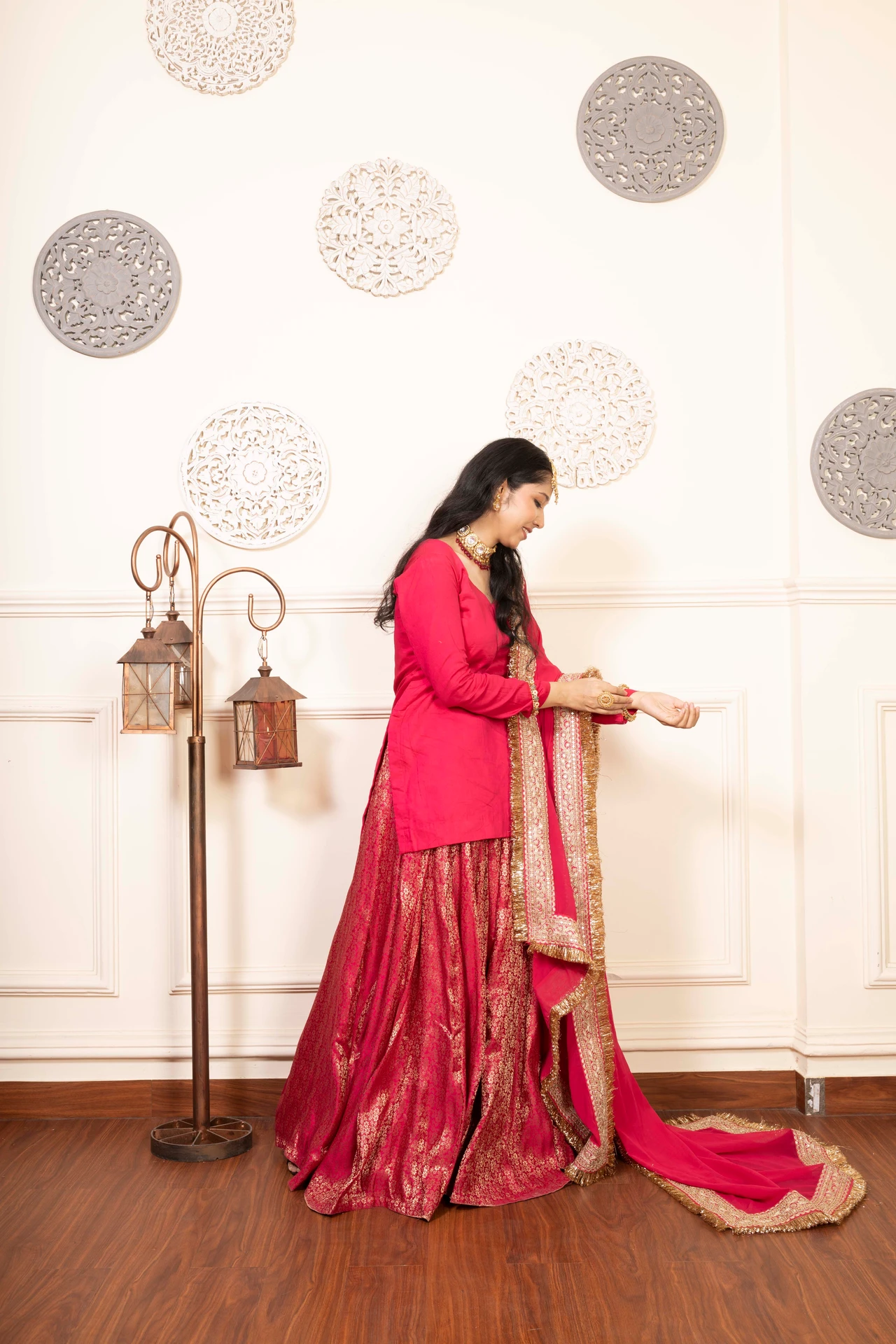 Rani Noor Palazzo Set Alternate