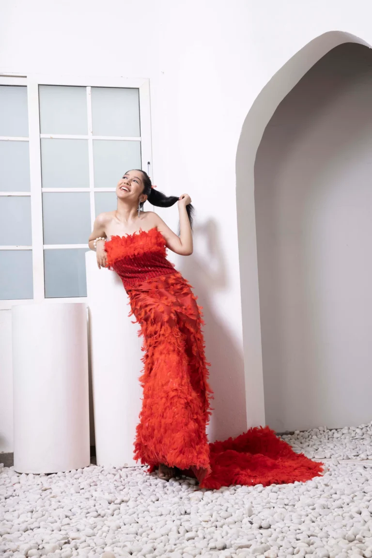 Rouge Fleur Couture Gown Alternate