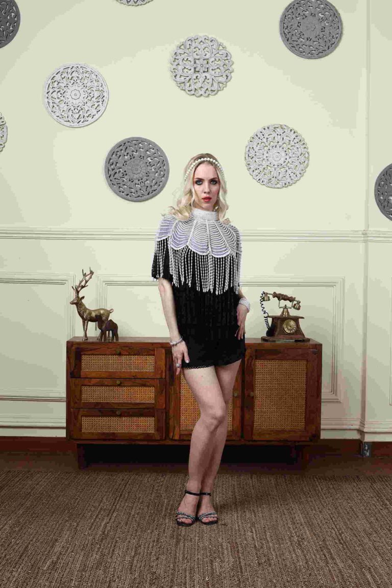 Noir Pearl Cocktail Dress Alternate