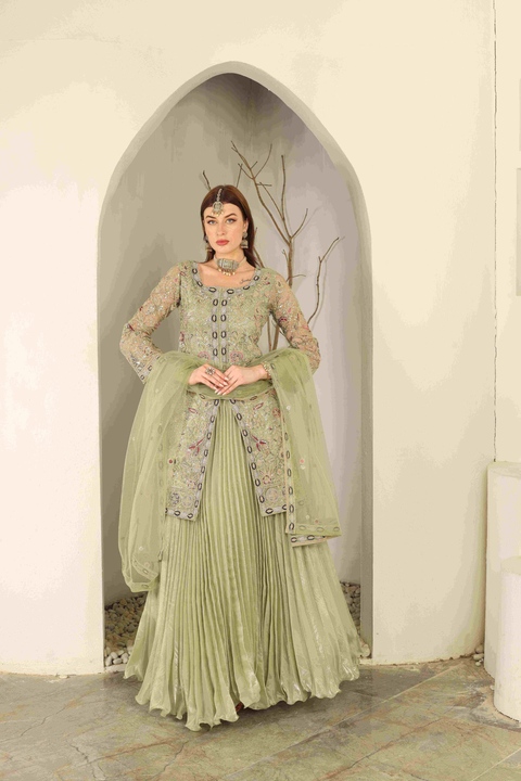 Verde Élan Jacket Lehenga