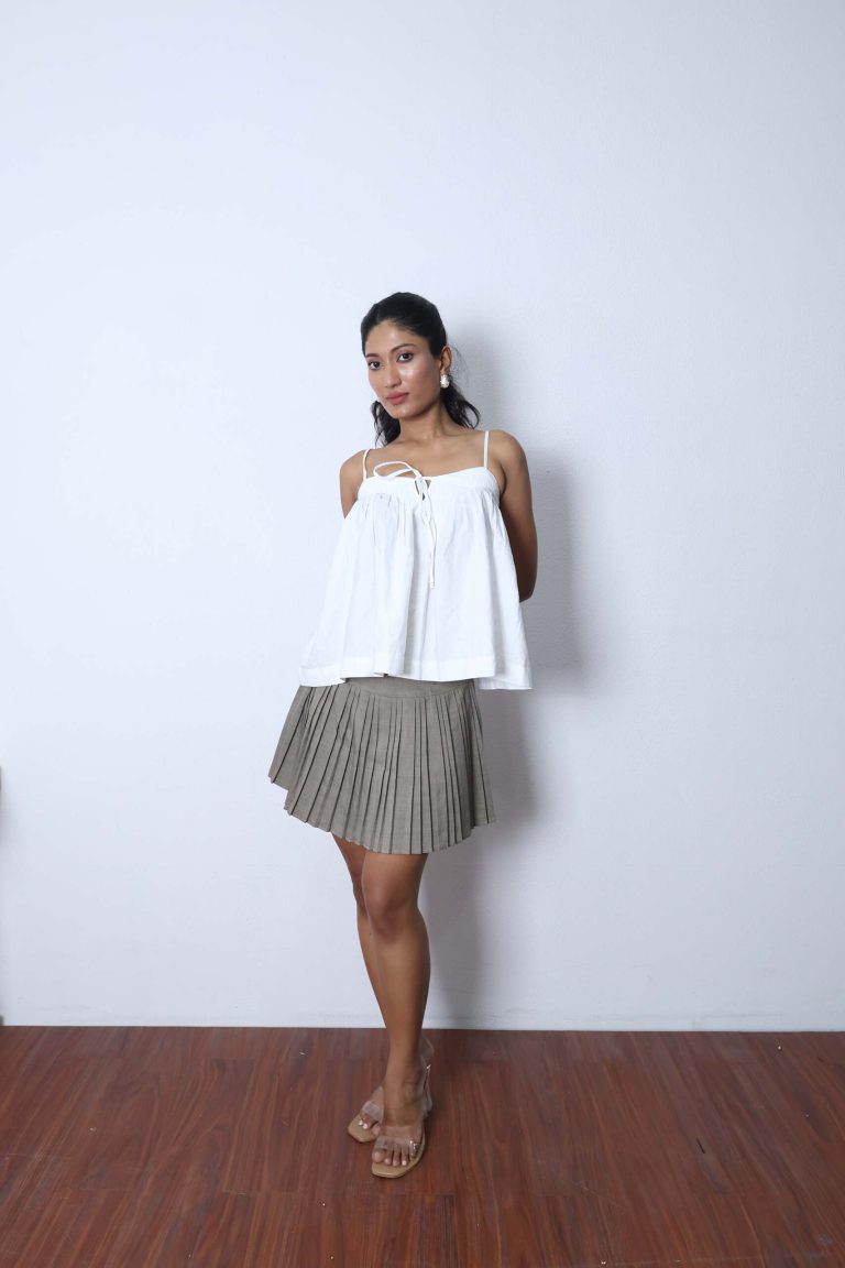 Caelis Cami & Tailored Pleated Skirt Alternate