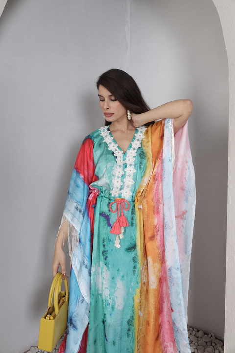 Sunset Kaftan Maxi Dress