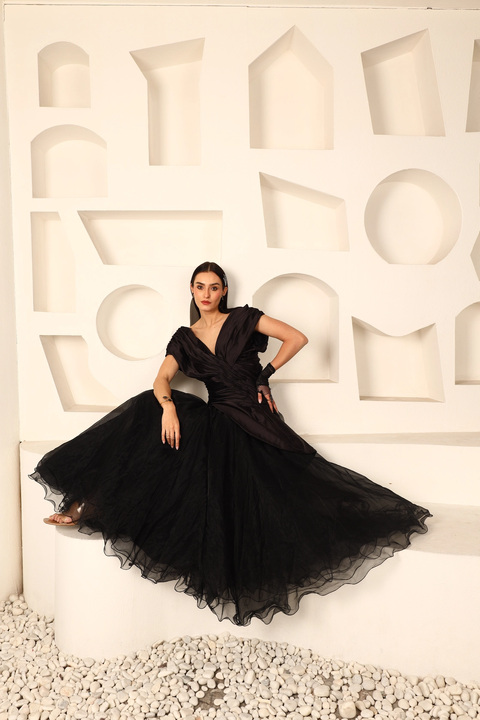 Midnight Tulle Gown