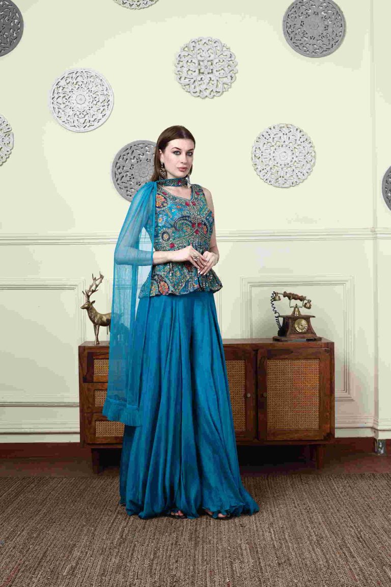Morvena Peplum Kurta Set Alternate
