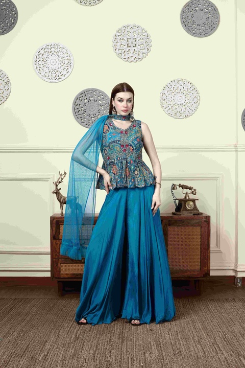 Morvena Peplum Kurta Set
