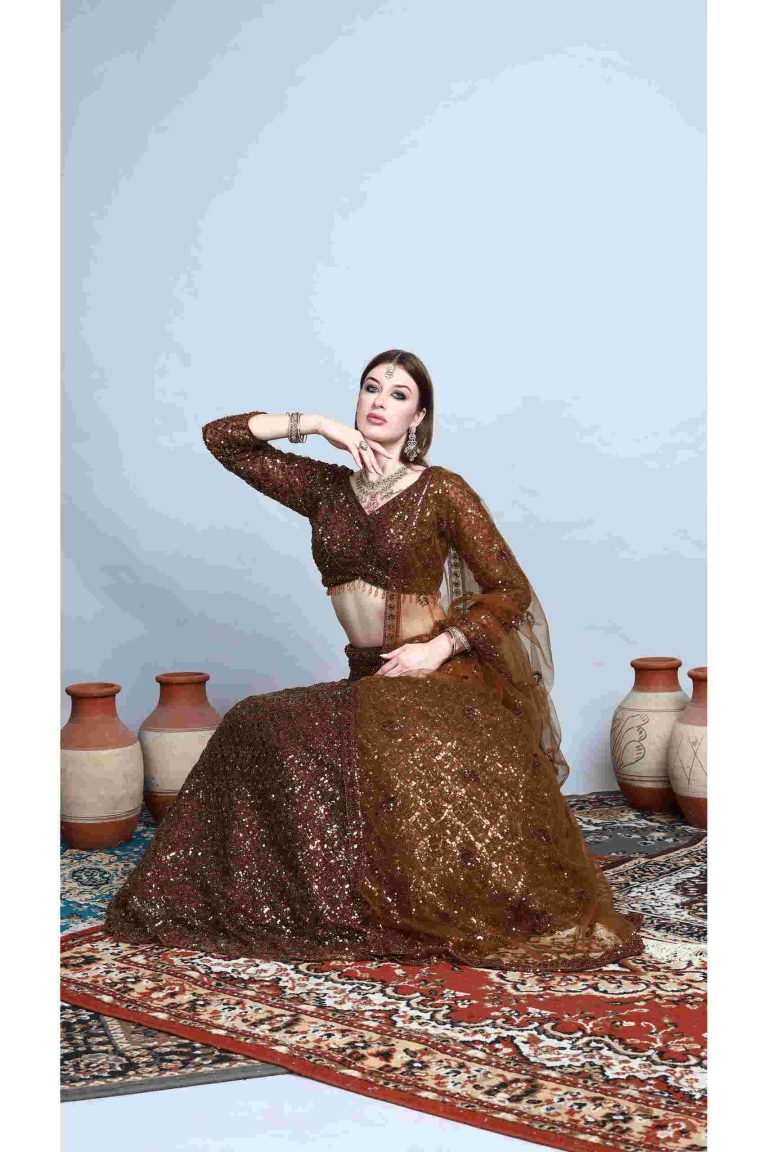Svarn Crystal Lehenga Set Alternate