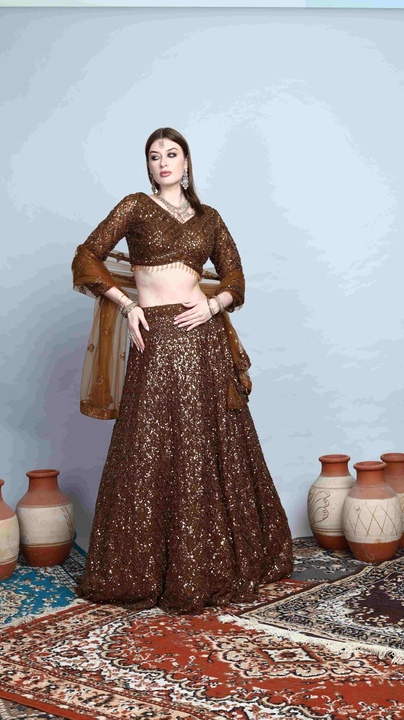 Svarn Crystal Lehenga Set
