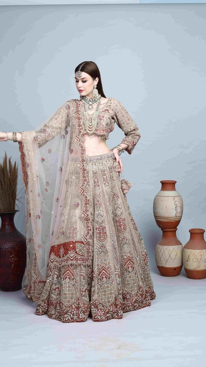 Rajatkar Crystal Bridal Lehenga Set