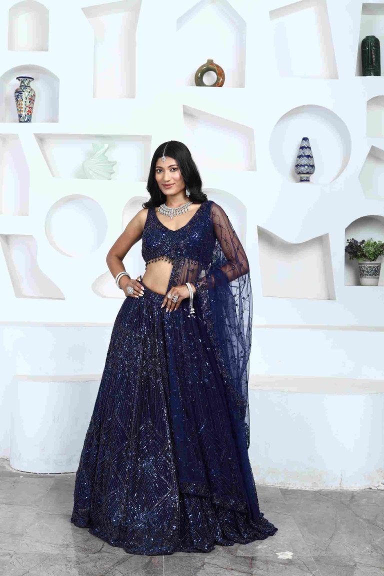 Noir Celestia Lehenga Set Alternate