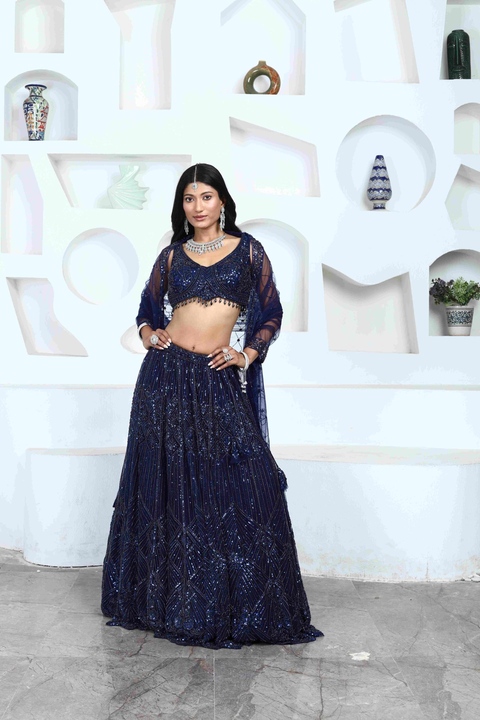 Noir Celestia Lehenga Set