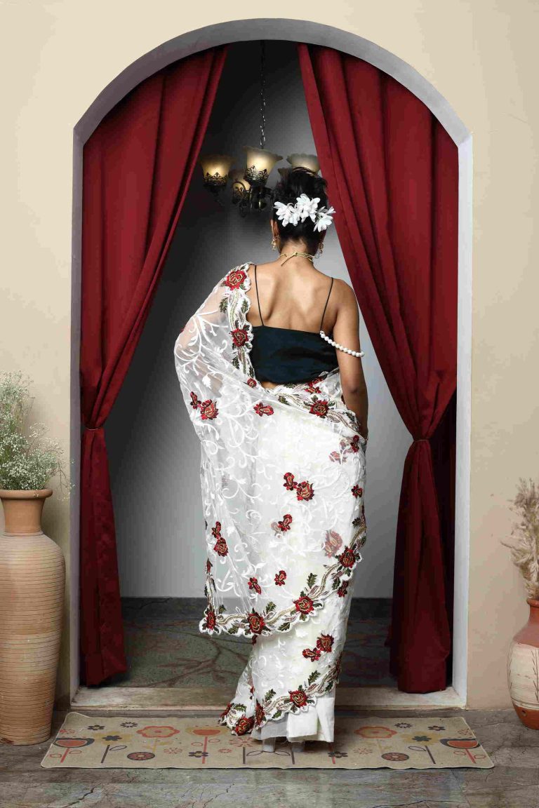 Crimson Drape Kurta Set Alternate