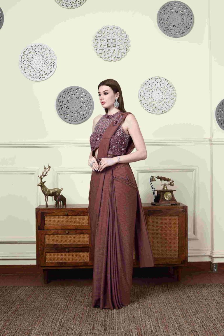 Mint Embroidered Sharara Set Alternate