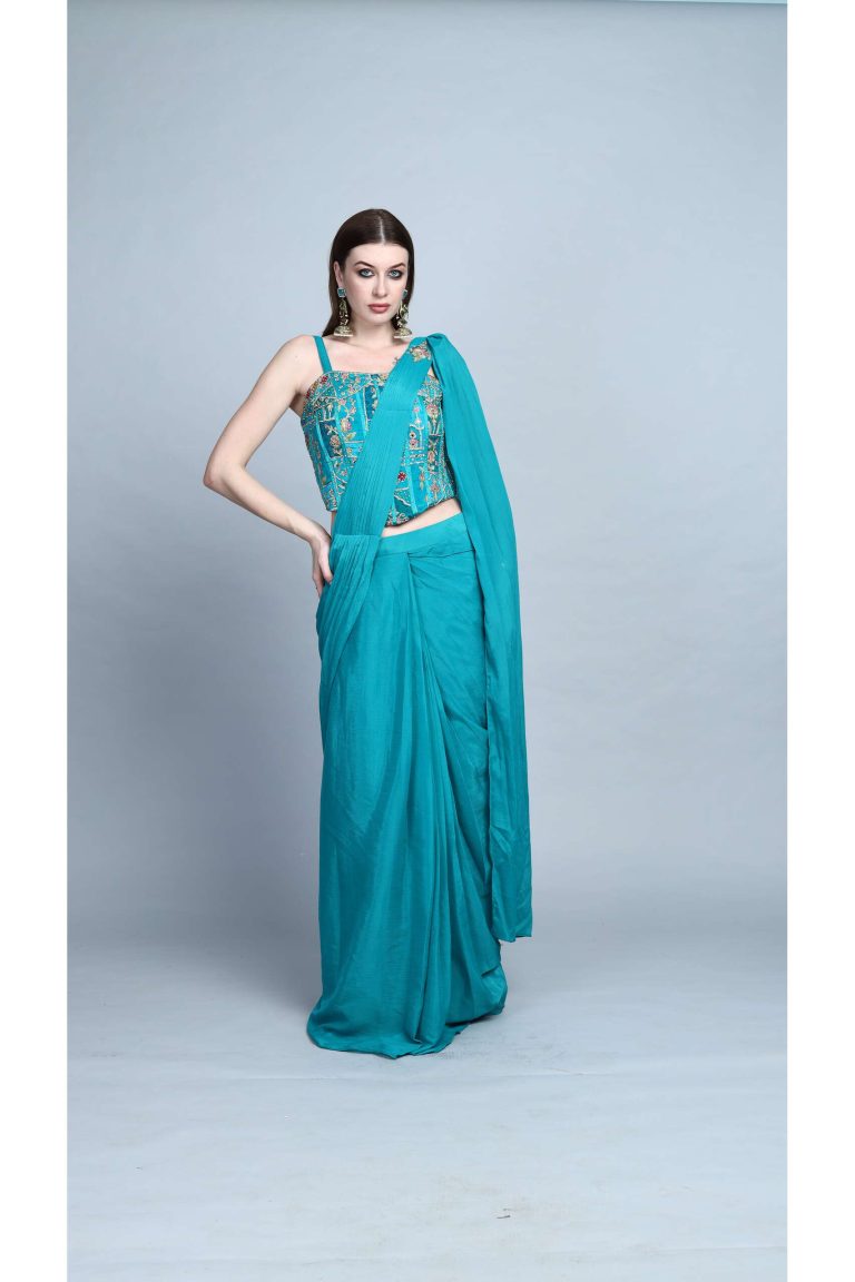 Embroidered Sharara Suit Alternate